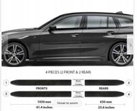 BMW 3 Kombi 2019+ Listwy CZARNE Boczne Drzwi