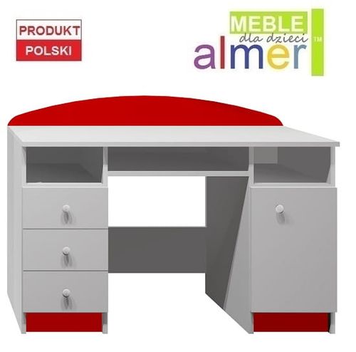 biurko z grafiką dziecięce meble dla dzieci szuflady STRAŻ POŻARNA 13 NB7 na Arena.pl