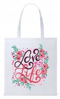 Walentynki Dla Dziewczyny Torba Eco Biała Shopper Z Nadrukiem Ze Zdjęciem