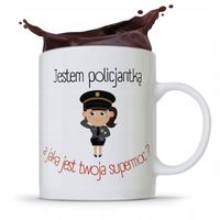 Kubek Prezent Dla Policjanta Policjantki Supermoc? Z Nadrukiem Ze Zdjęciem