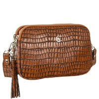 Listonoszka damska Canaletto ze skóry z wzorem krokodyla TD830s70