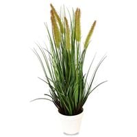Sztuczna trawa roślina w doniczce ozdobna dekoracyjna do salonu kuchni zielona TR-DOG-061-I