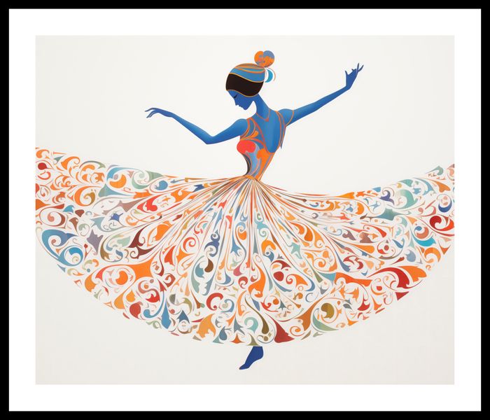 Plakat 60x50cm Wirująca Balerina zdjęcie 3