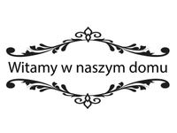 60X40CM WITAMY NASZYM DOMU OBRAZ DRUK