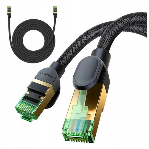KABEL SIECIOWY SZYBKI RJ45 CAT.8 40GBPS 3M MOCNY PRZEWÓD INTERNETOWY na Arena.pl