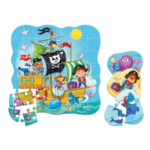 Mini Gra Edukacyjna Piraci 49 El. Dla Dzieci Rk1140-04 na Arena.pl