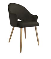 Krzesło Velvet noga złota MG05