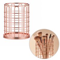 Stojak organizer pojemnik na pędzelki rose gold Nr 7