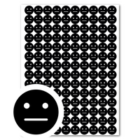 Naklejki SZKOLNE motywacyjne buźki 140 szt czarne DLA DZIECI DO SZKÓŁ