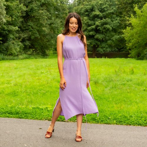 100% bawełna LAVENDER muślinowa sukienka, Boho na Arena.pl