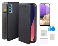 Etui z klapką do SAMSUNG GALAXY A32 5G / M32 5G czarny smart magnet + folia