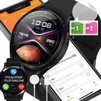 ZEGAREK MĘSKI SMARTWATCH MĘSKI POLSKIE MENU ROZMOWY BLUETOOTH CALL WATCH