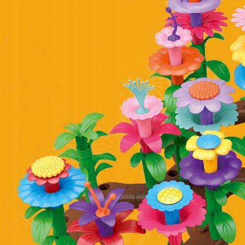 KLOCKI KONSTRUKCYJNE KWIATY 272 ELEMENTY KREATYWNY ZESTAW W PUDEŁKU PREZENT na Arena.pl