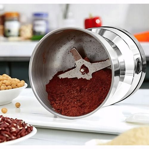 MOCNY MŁYNEK ELEKTRYCZNY DO MIELENIA KAWY ORZECHÓW PRZYPRAW STAL na Arena.pl