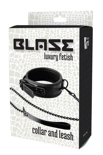 blaze collar and leash croco black na Arena.pl