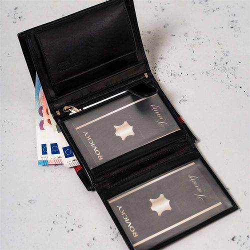 Pionowy portfel męski ze skóry naturalnej na Arena.pl