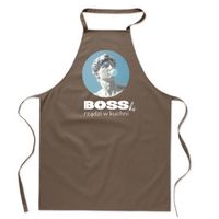 FARTUCH Z NADRUKIEM kuchenny BOSSKI Boski Facet Rządzi w Kuchni męski men