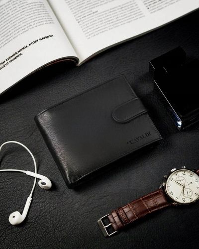 Portfel Męski Skórzany Elegancki Ekoskóra Pojemny na Arena.pl