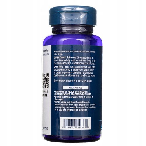 Life Extension NAC N-acetylo-L-cysteina (60 kaps.) 09/25 Original na Arena.pl