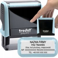 PIECZĄTKA TRODAT 4912 DO 6 LINII FIRMOWA IMIENNA BIUROWA PROJEKT + GUMKA