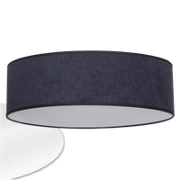 Lampa plafon sufitowy natynkowy oprawa klosz abażur antracyt 40 cm 2 x E27