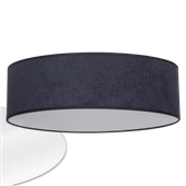 Lampa plafon sufitowy natynkowy oprawa klosz abażur antracyt 40 cm 2 x E27
