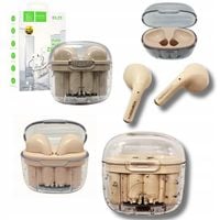 SŁUCHAWKI BLUETOOTH DENMEN EARBUDS JASNO RÓŻOWE DL29 TWS