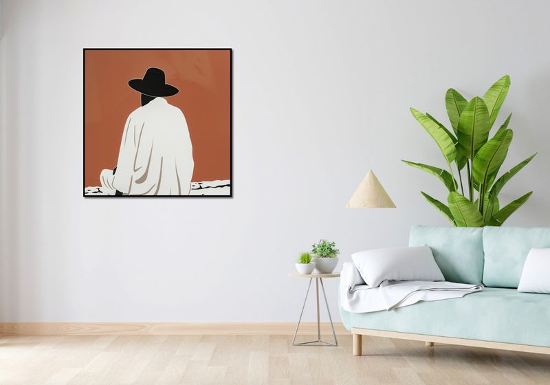 Plakat 90x90cm Rozmyślania w Oddali zdjęcie 4