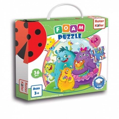 Piankowe Puzzle POTWORKI 36 el. na Arena.pl