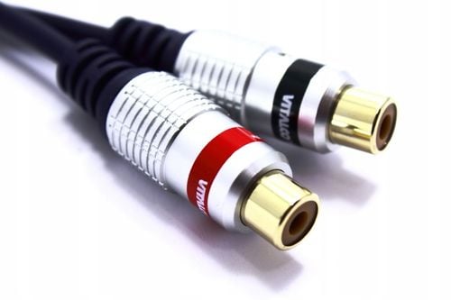 ADAPTER PRZEJŚCIÓWKA AUX WTYK JACK 3,5 STEREO 2X GNIAZDO RCA CINCH na Arena.pl