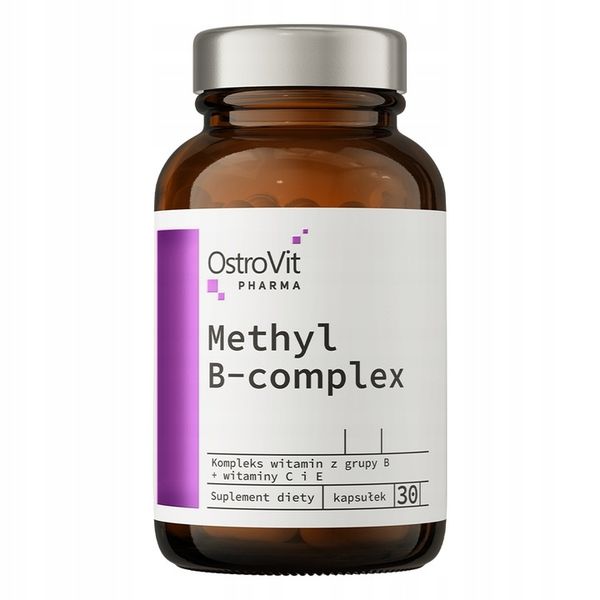 Witamina B-Complex Methyl B-Complex 30 kaps. OstroVit Pharma Odporność zdjęcie 1