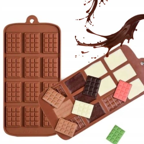 FOREMKA FORMA SILIKONOWA DO TABLICZEK MIKROCZEKOLADEK DOMOWA CZEKOLADA na Arena.pl