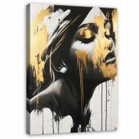 OBRAZ KOBIETA TWARZ NOWOCZESNY NA PŁÓTNIE ŚCIANĘ DO SYPIALNI SALONU 60x40