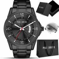 Zegarek męski Paul Lorens TRISTOR z datownikiem - stalowa bransoleta