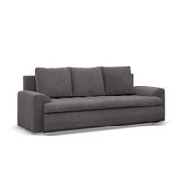 Kanapa rozkładana, Bosco, sztruks, 222x96x92 cm, ciemny szary | TYLETEGOTU