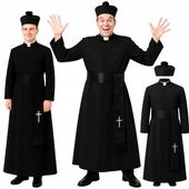 STRÓJ KSIĘDZA NA HALLOWEEN KSIĄDZ BISKUP WIKARY KLECHA OJCIEC MATEUSZ