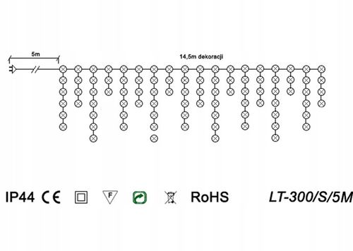 SOPLE ZEWNĘTRZNE 300 LED 15m. TIMER FLASH ŚWIĄTECZNE CHOINKOWE LAMPKI na Arena.pl