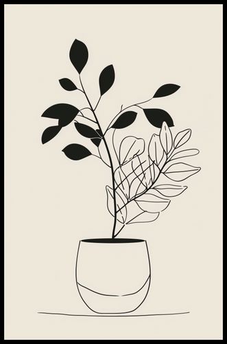 Plakat 53x81cm Prostota Doniczki na Arena.pl