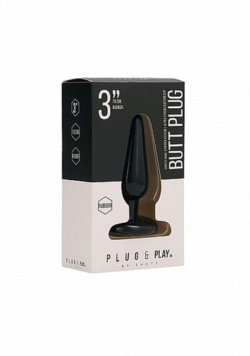 butt plug - basic - 3 inch - black na Arena.pl