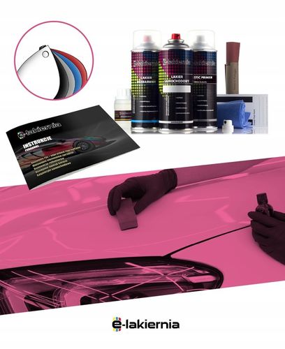 LAKIER SAMOCHODOWY SPRAY ZESTAW DO PLASTIKU KAŻDY KOLOR E-LAKIERNIA na Arena.pl