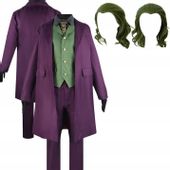 STRÓJ KOSTIUM PRZEBRANIE JOKER BATMAN COSPLAY HALLOWEEN PERUKA L 170/ 176