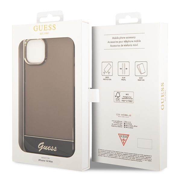 Etui Guess do iPhone 15 Plus, iPhone 14 Plus, Czarny zdjęcie 8