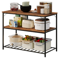 SZAFKA WYSPA KUCHENNA PÓŁKA REGAŁ LOFT INDUSTRIALNA RUSTYKALNY BRĄZ