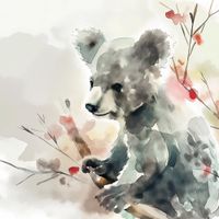 Plakat 20x20cm Akwarelowa Koala