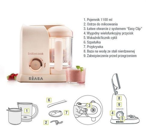 Beaba Babycook Kolekcja MACARON Pink na Arena.pl