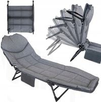 ŁÓŻKO TURYSTYCZNE SKŁADANE LEŻANKA OGRODOWA LEŻAK LEKKIE PRZENOŚNE POLOWE