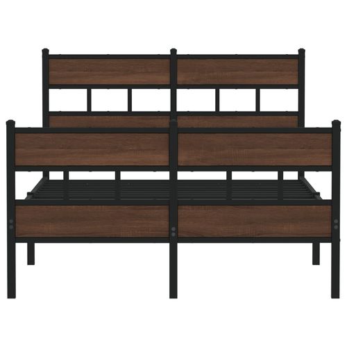 Łóżko z wezgłowiem i zanóżkiem, bez materaca, 120x190 cm na Arena.pl