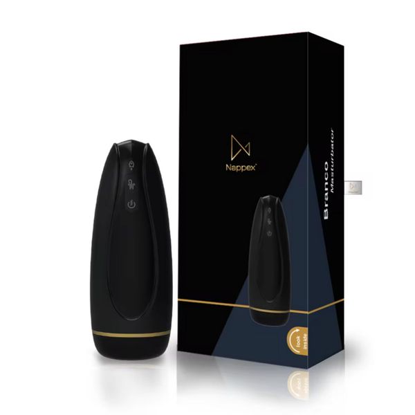 Masturbator - Nappex™ Branco Black - Premium Mastubators (10 Languages zdjęcie 11