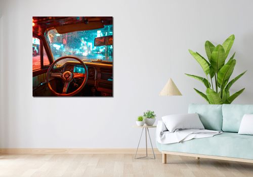 Obraz 100x100cm Nocny Kierowca na Arena.pl