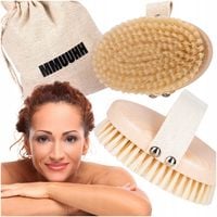 Szczotka Do Masażu Ciała Na Sucho Miękka Na Cellulit Rozstępy Bóle